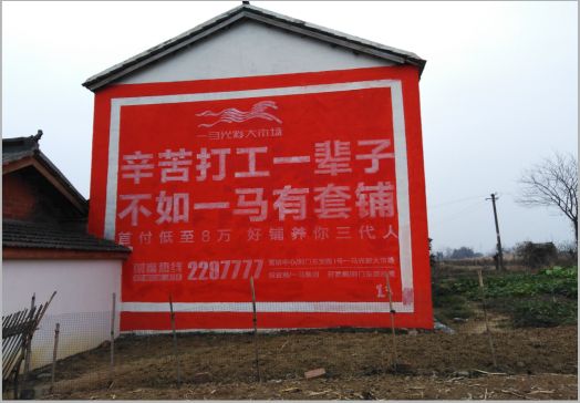  天长一马光彩墙体广告